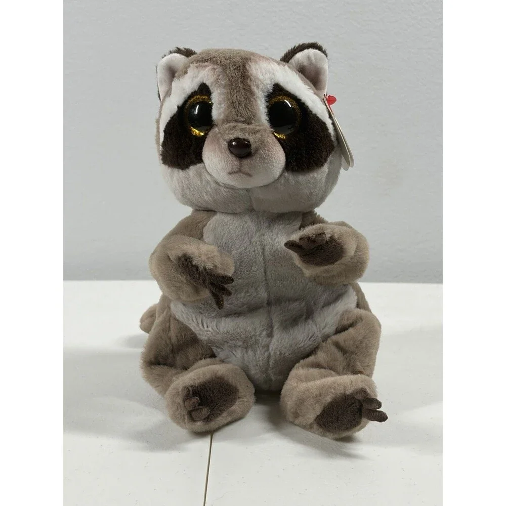 Ty Beanie Baby Bellies - Petey the Raccoon (7 Inch) 2023 New Plush Stuffed Toy